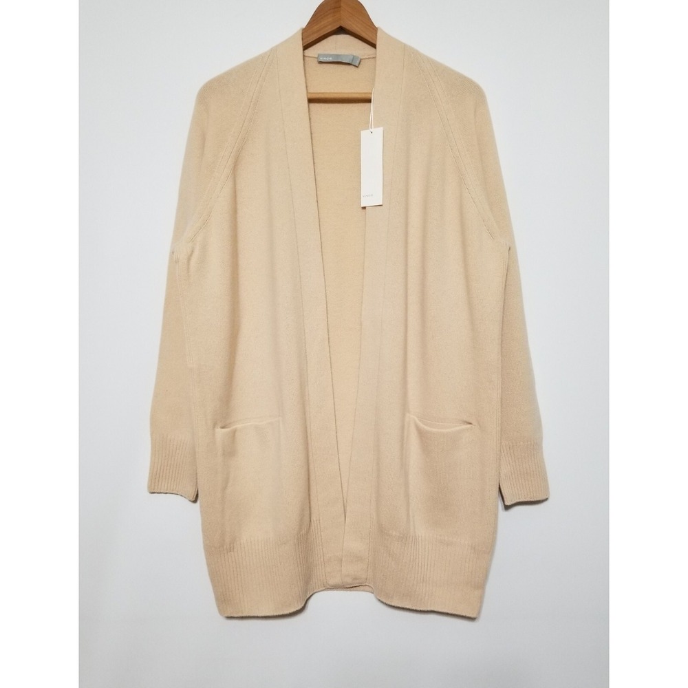 NWT Vince Raglan‎ Sleeve 100% Cashmere Cardigan Size L $465